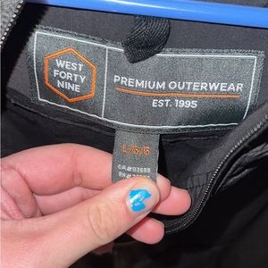 West 49 pull over light jacket